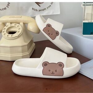 Cream Bear Slippers For All Season